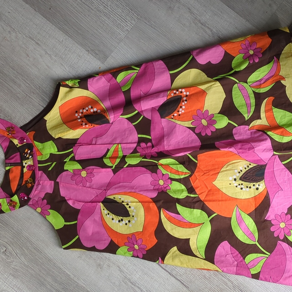 NWT New Directions Vintage Retro Dress with Jewels (2) Size 4P & 12P